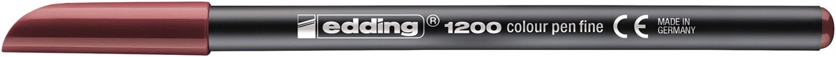 edding 1200 Fasermaler englischrot, Rundspitze 1 mm (Art.-Nr.: 4-1200028)