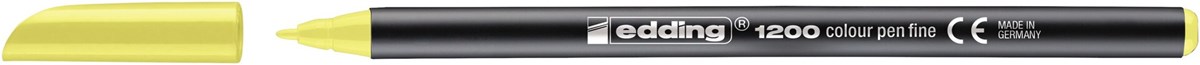 edding 1200 Fasermaler neongelb, Rundspitze 1 mm (Art.-Nr.: 4-1200065)