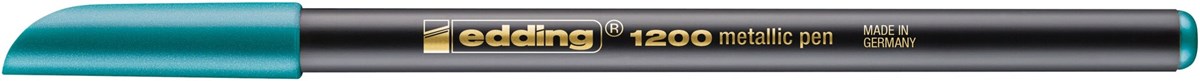 edding 1200 Fasermaler metallic grün metallic, Rundspitze 1-3 mm (Art.-Nr.: 4-1200074)
