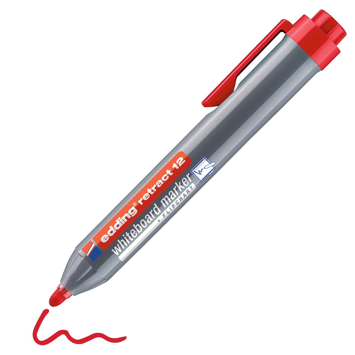edding retract 12 Whiteboardmarker rot, Rundspitze 1,5-3 mm (Art.-Nr.: 4-12002)