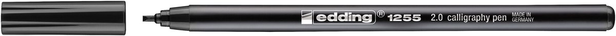 edding 1255 Kalligrafiestift Schwarz, Kalligrafie Spitze 2 mm (Art.-Nr.: 4-125520-001)