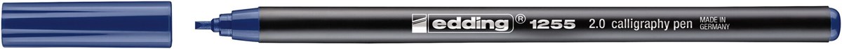 edding 1255 Kalligrafiestift stahlblau, Kalligrafie Spitze 2 mm (Art.-Nr.: 4-125520-017)
