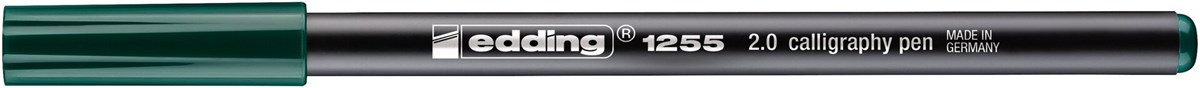 edding 1255 Kalligrafiestift flaschengrün, Kalligrafie Spitze 2 mm (Art.-Nr.: 4-125520-025)