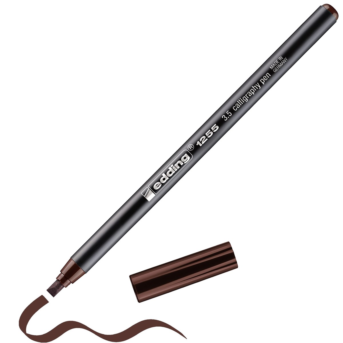 edding 1255 Kalligrafiestift dunkelbraun, Kalligrafie Spitze 3,5 mm (Art.-Nr.: 4-125535-018)