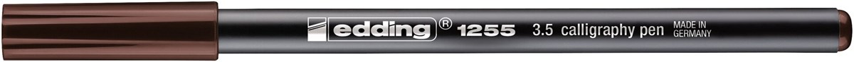 edding 1255 Kalligrafiestift dunkelbraun, Kalligrafie Spitze 3,5 mm (Art.-Nr.: 4-125535-018)