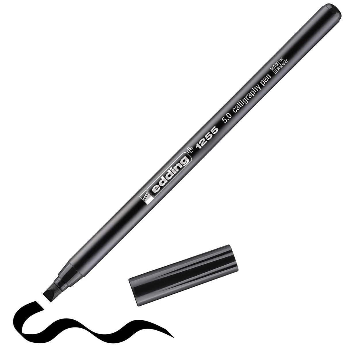edding 1255 Kalligrafiestift Schwarz, Kalligrafie Spitze 5 mm (Art.-Nr.: 4-125550-001)