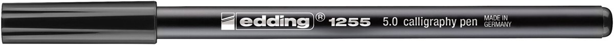 edding 1255 Kalligrafiestift Schwarz, Kalligrafie Spitze 5 mm (Art.-Nr.: 4-125550-001)