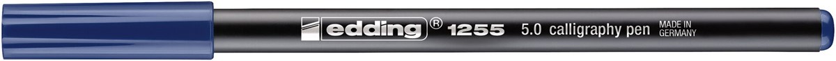 edding 1255 Kalligrafiestift stahlblau, Kalligrafie Spitze 5 mm (Art.-Nr.: 4-125550-017)