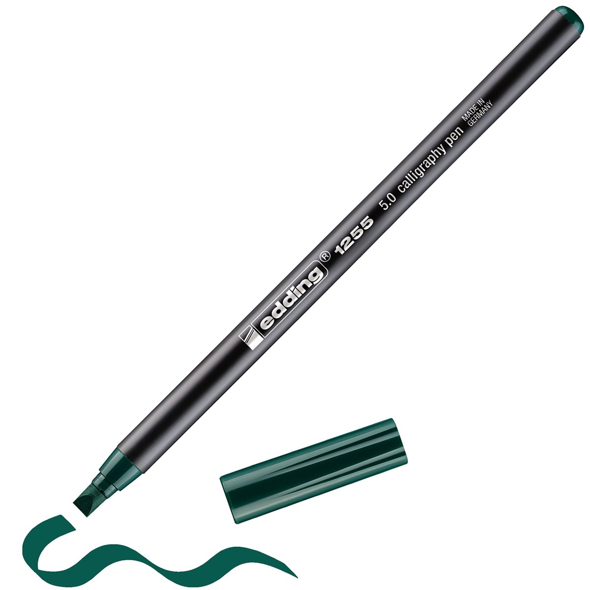 edding 1255 Kalligrafiestift flaschengrün, Kalligrafie Spitze 5 mm (Art.-Nr.: 4-125550-025)