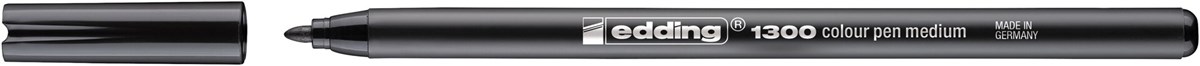 edding 1300 Fasermaler schwarz, Rundspitze 2 mm (Art.-Nr.: 4-1300001)