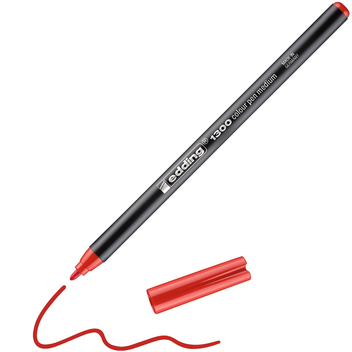 edding 1300 Fasermaler rot, Rundspitze 2 mm (Art.-Nr.: 4-1300002)