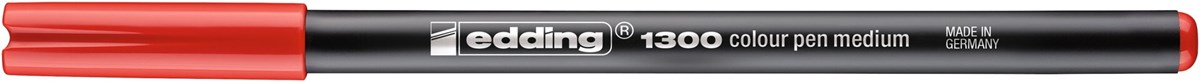 edding 1300 Fasermaler rot, Rundspitze 2 mm (Art.-Nr.: 4-1300002)