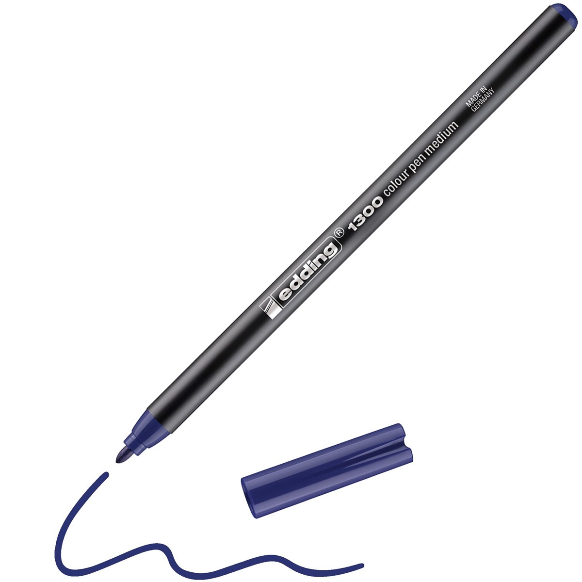edding 1300 Fasermaler blau, Rundspitze 2 mm (Art.-Nr.: 4-1300003)
