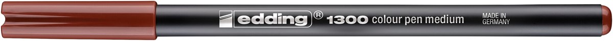 edding 1300 Fasermaler braun, Rundspitze 2 mm (Art.-Nr.: 4-1300007)
