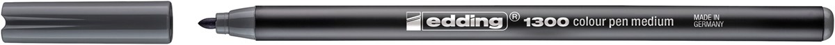 edding 1300 Fasermaler grau, Rundspitze 2 mm (Art.-Nr.: 4-1300012)