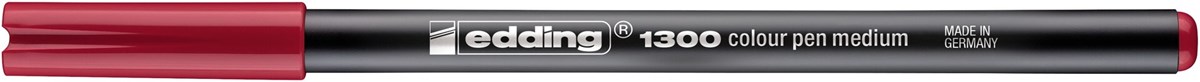 edding 1300 Fasermaler karminrot, Rundspitze 2 mm (Art.-Nr.: 4-1300019)