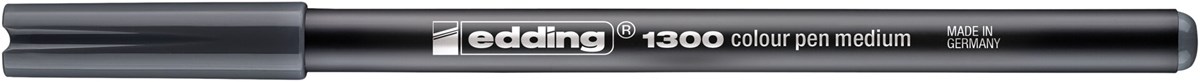edding 1300 Fasermaler dunkelgrau, Rundspitze 2 mm (Art.-Nr.: 4-1300021)