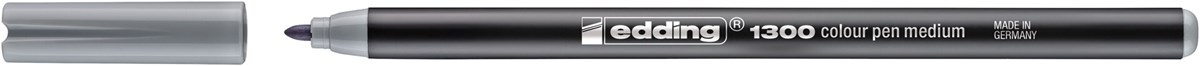 edding 1300 Fasermaler silbergrau, Rundspitze 2 mm (Art.-Nr.: 4-1300026)