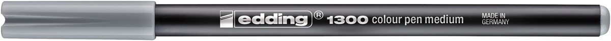 edding 1300 Fasermaler silbergrau, Rundspitze 2 mm (Art.-Nr.: 4-1300026)