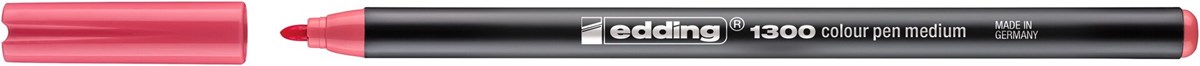 edding 1300 Fasermaler Rosarot, Rundspitze 2 mm (Art.-Nr.: 4-1300035)