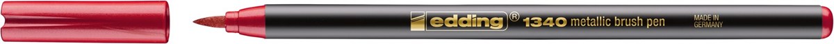 edding 1340 Pinselstift rot metallic, Pinselspitze 1-6 mm (Art.-Nr.: 4-1340072)