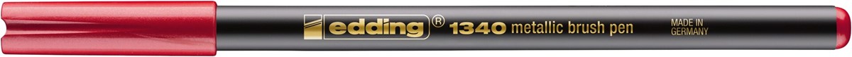 edding 1340 Pinselstift rot metallic, Pinselspitze 1-6 mm (Art.-Nr.: 4-1340072)