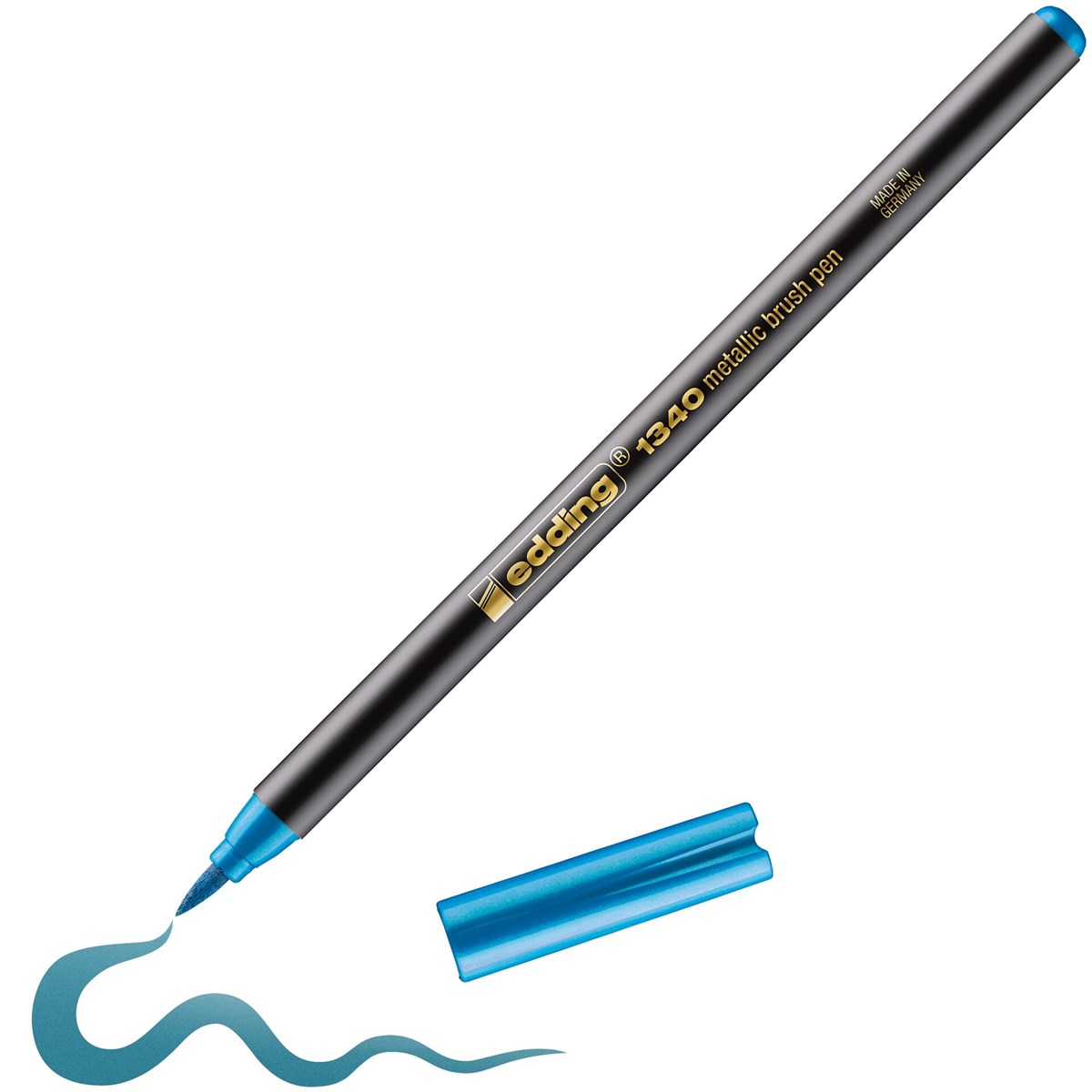 edding 1340 Pinselstift blau metallic, Pinselspitze 1-6 mm (Art.-Nr.: 4-1340073)