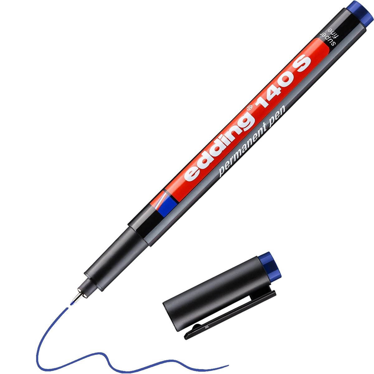 edding 140 S Permanenter Folienschreiber blau, Rundspitze 0,3 mm (Art.-Nr.: 4-140003)