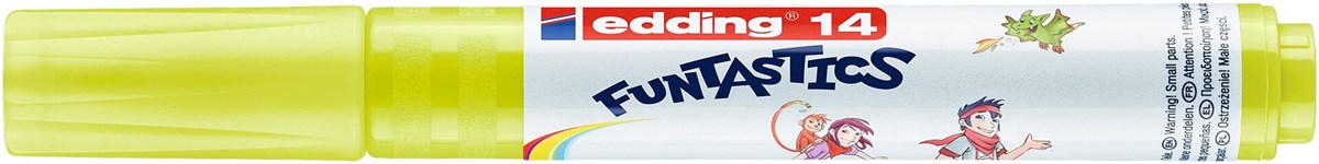 edding 14 FUNTASTICS Kinderfasermaler Gelbgrün, Rundspitze 3 mm (Art.-Nr.: 4-14550)