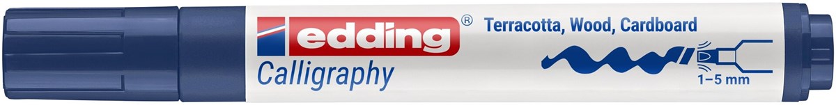 edding 1455 Kalligrafiemarkerstahlblau, Spitze 1-5 mm (Art.-Nr.: 4-1455017)