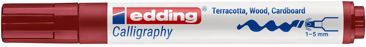 edding 1455 Kalligrafiemarker Karmesin, Spitze 1-5 mm (Art.-Nr.: 4-1455046)