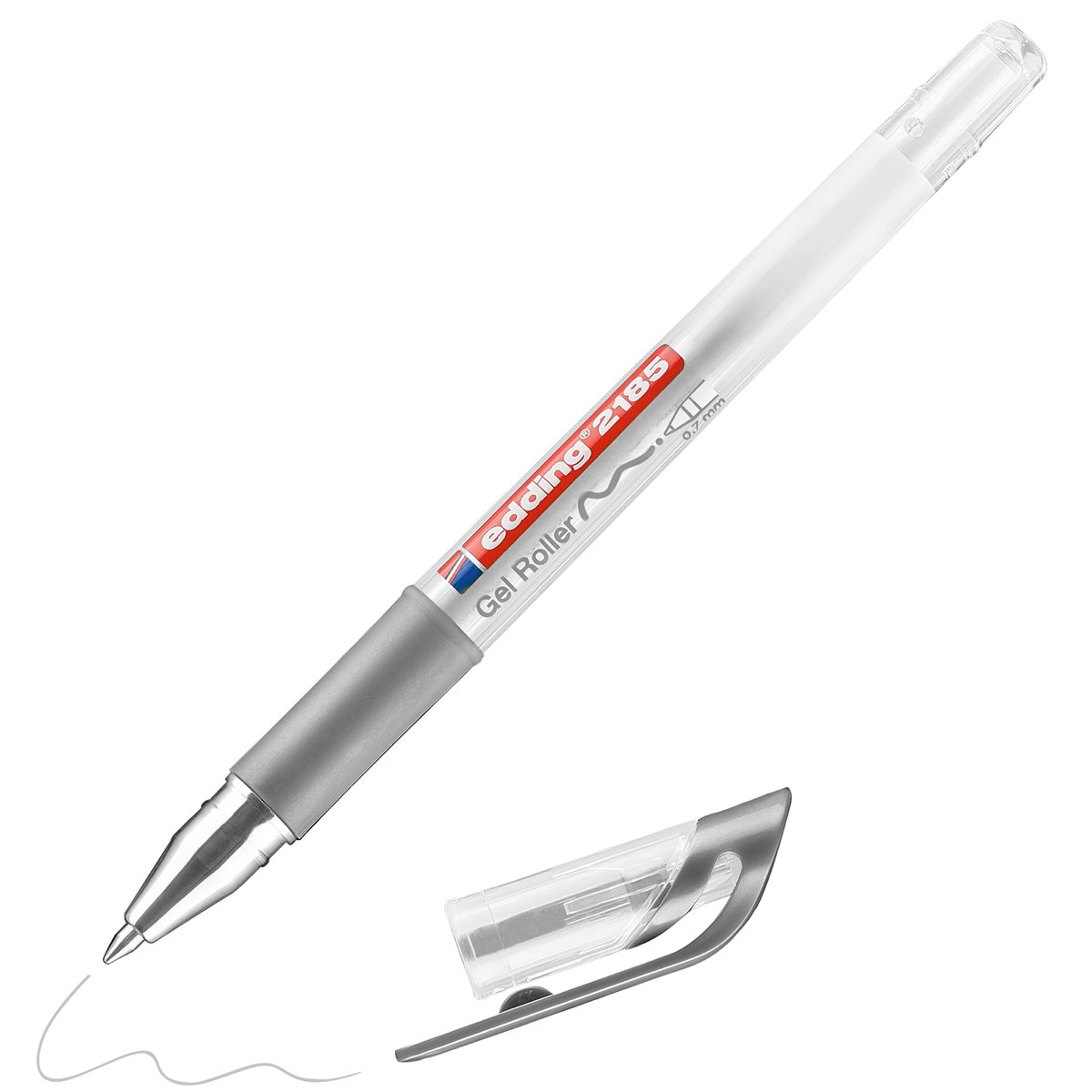 edding 2185 Gelroller silber, Rollerspitze 0,7 mm (Art.-Nr.: 4-2185054)