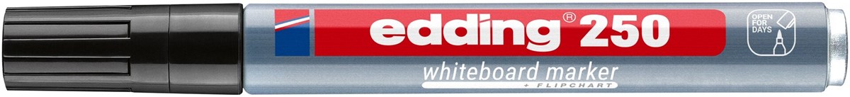 edding 250 Whiteboardmarker schwarz, Rundspitze 1,5-3 mm (Art.-Nr.: 4-250001)