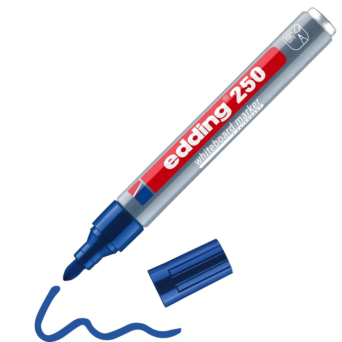 edding 250 Whiteboardmarker blau, Rundspitze 1,5-3 mm (Art.-Nr.: 4-250003)