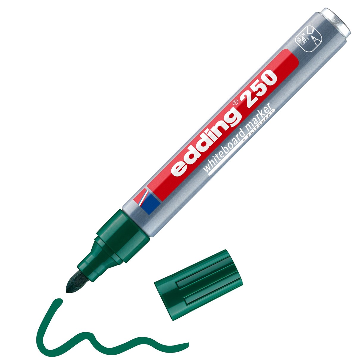 edding 250 Whiteboardmarker grün, Rundspitze 1,5-3 mm (Art.-Nr.: 4-250004)