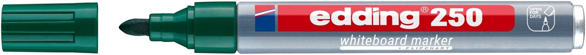 edding 250 Whiteboardmarker grün, Rundspitze 1,5-3 mm (Art.-Nr.: 4-250004)