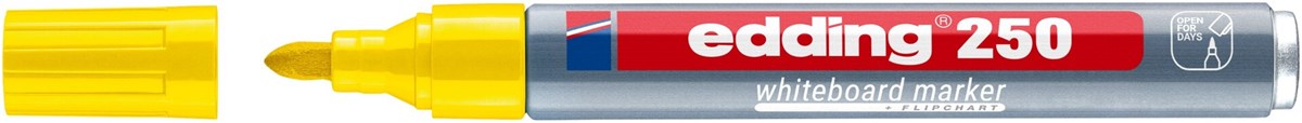 edding 250 Whiteboardmarker gelb, Rundspitze 1,5-3 mm (Art.-Nr.: 4-250005)