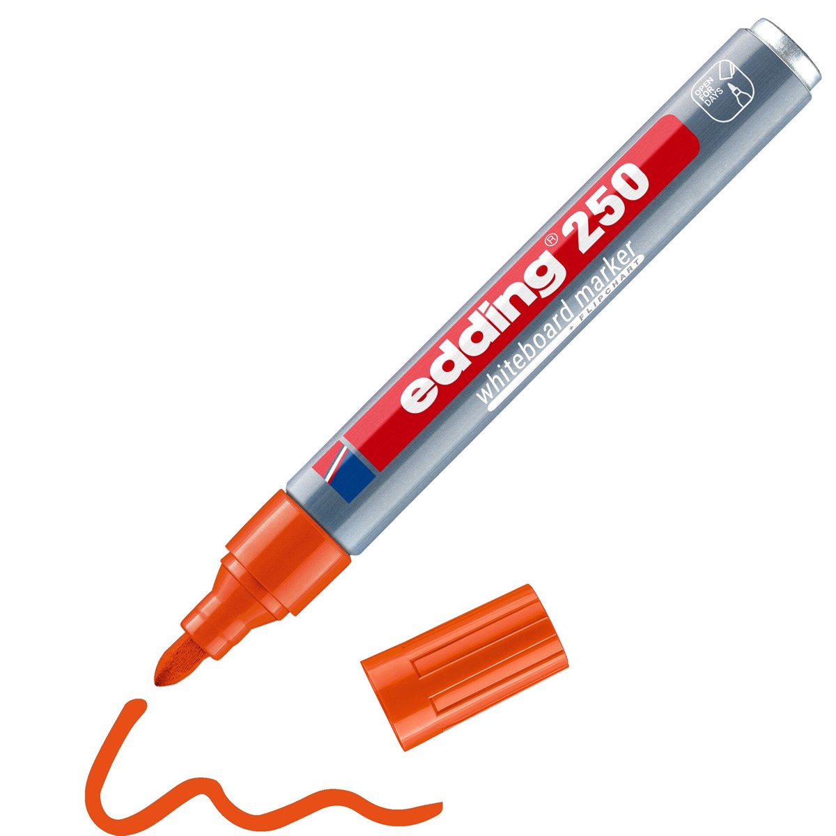 edding 250 Whiteboardmarker orange, Rundspitze 1,5-3 mm (Art.-Nr.: 4-250006)