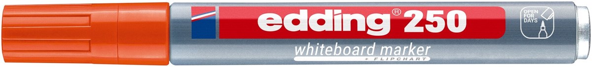 edding 250 Whiteboardmarker orange, Rundspitze 1,5-3 mm (Art.-Nr.: 4-250006)