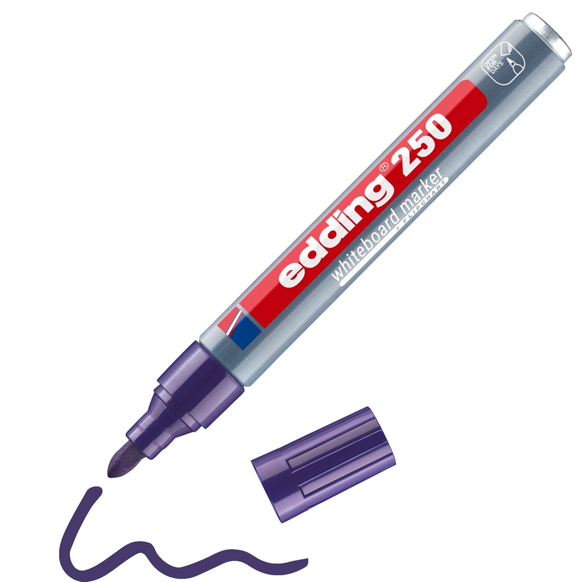 edding 250 Whiteboardmarker violett, Rundspitze 1,5-3 mm (Art.-Nr.: 4-250008)