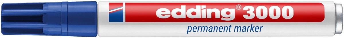 edding 3000 Permanentmarker blau, Rundspitze 1,5-3 mm (Art.-Nr.: 4-3000003)