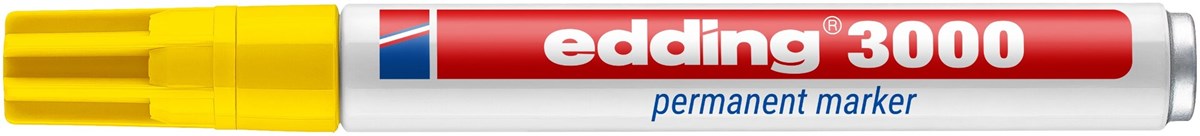 edding 3000 Permanentmarker gelb, Rundspitze 1,5-3 mm (Art.-Nr.: 4-3000005)