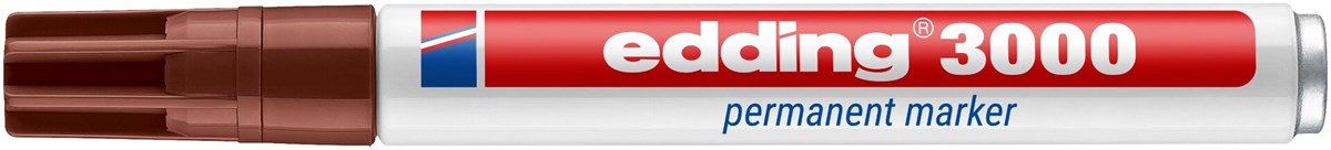 edding 3000 Permanentmarker braun, Rundspitze 1,5-3 mm (Art.-Nr.: 4-3000007)