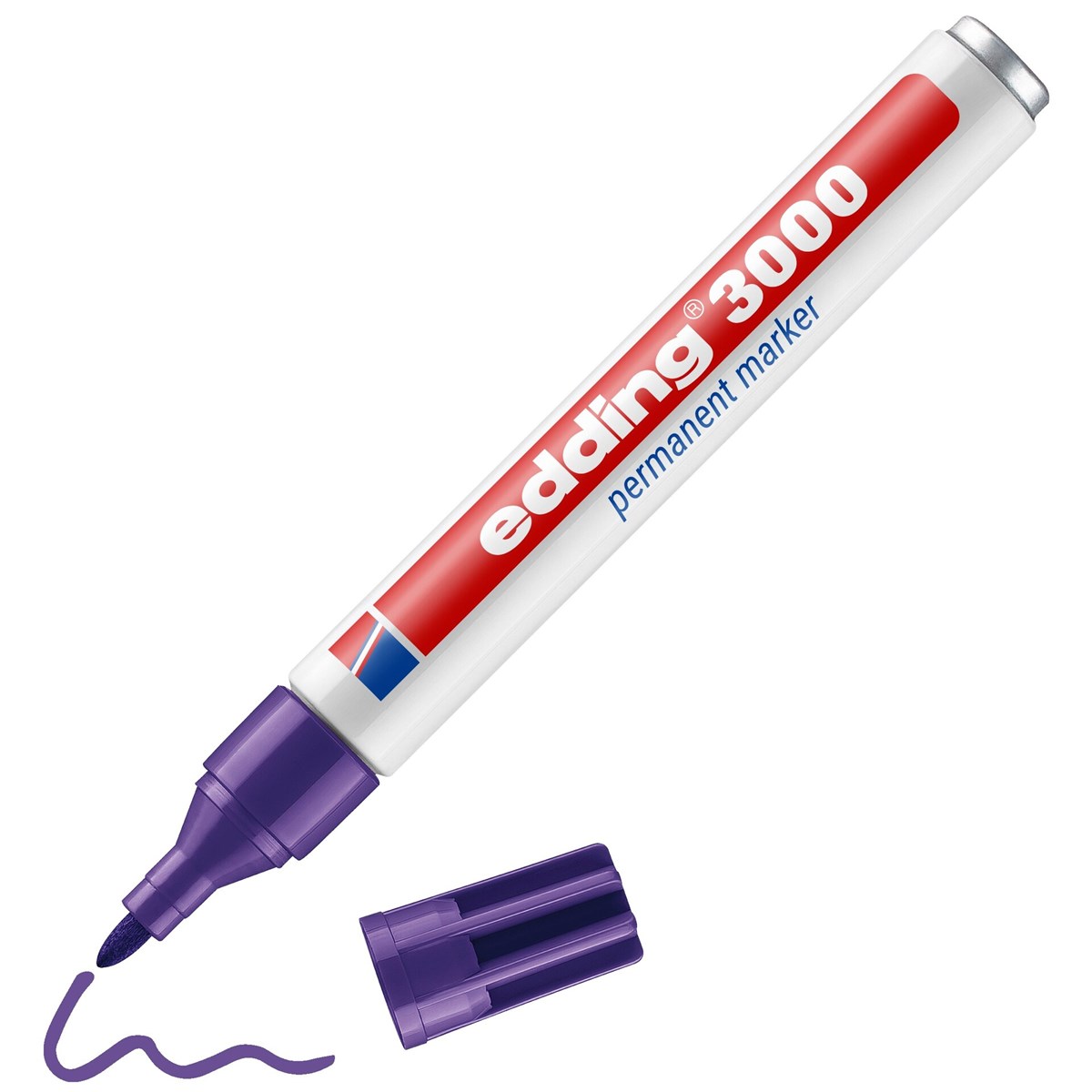 edding 3000 Permanentmarker violett, Rundspitze 1,5-3 mm (Art.-Nr.: 4-3000008)