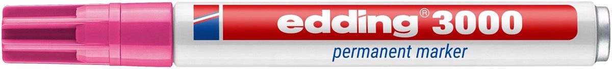 edding 3000 Permanentmarker rosa, Rundspitze 1,5-3 mm (Art.-Nr.: 4-3000009)