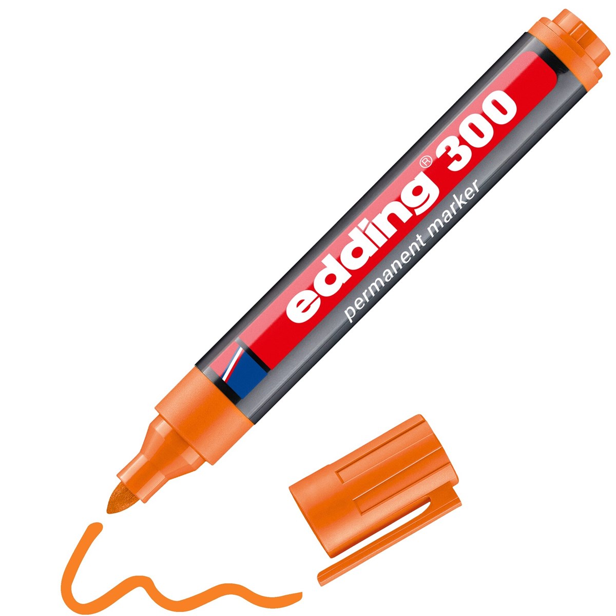 edding 300 Permanentmarker orange, Rundspitze 1,5-3 mm (Art.-Nr.: 4-300006)