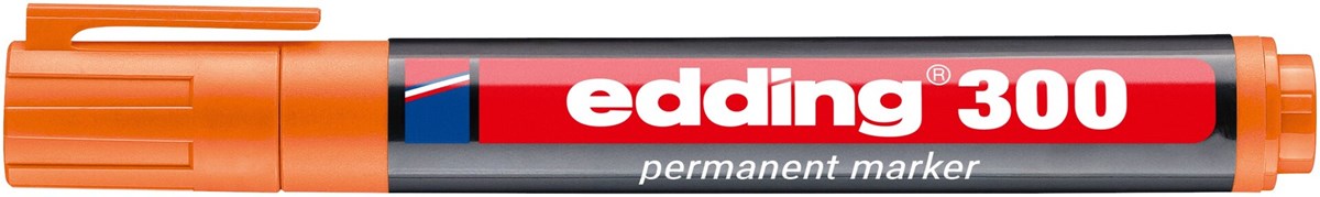 edding 300 Permanentmarker orange, Rundspitze 1,5-3 mm (Art.-Nr.: 4-300006)