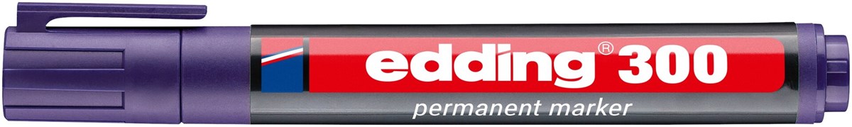 edding 300 Permanentmarker violett, Rundspitze 1,5-3 mm (Art.-Nr.: 4-300008)