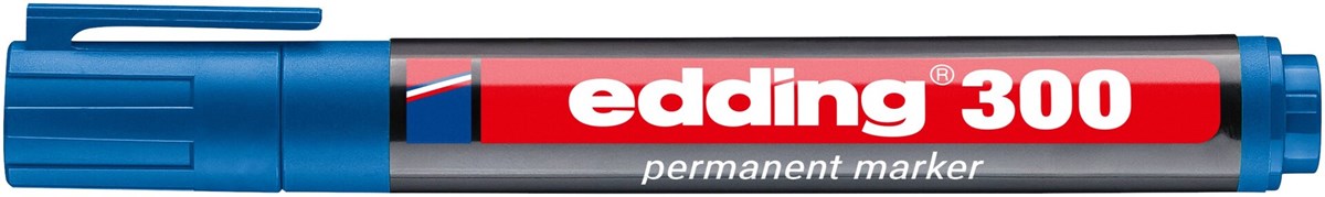 edding 300 Permanentmarker hellblau, Rundspitze 1,5-3 mm (Art.-Nr.: 4-300010)