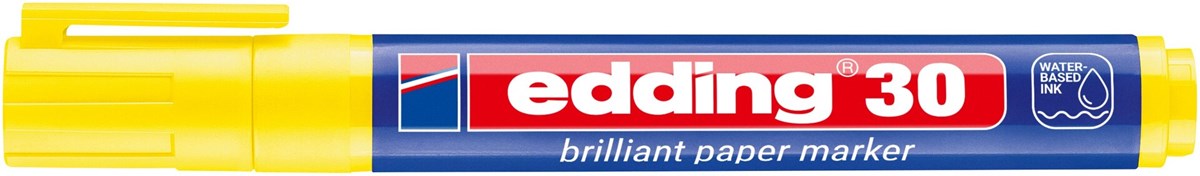 edding 30 Brilliant-Papiermarker gelb, Rundspitze 1,5-3 mm (Art.-Nr.: 4-30005)
